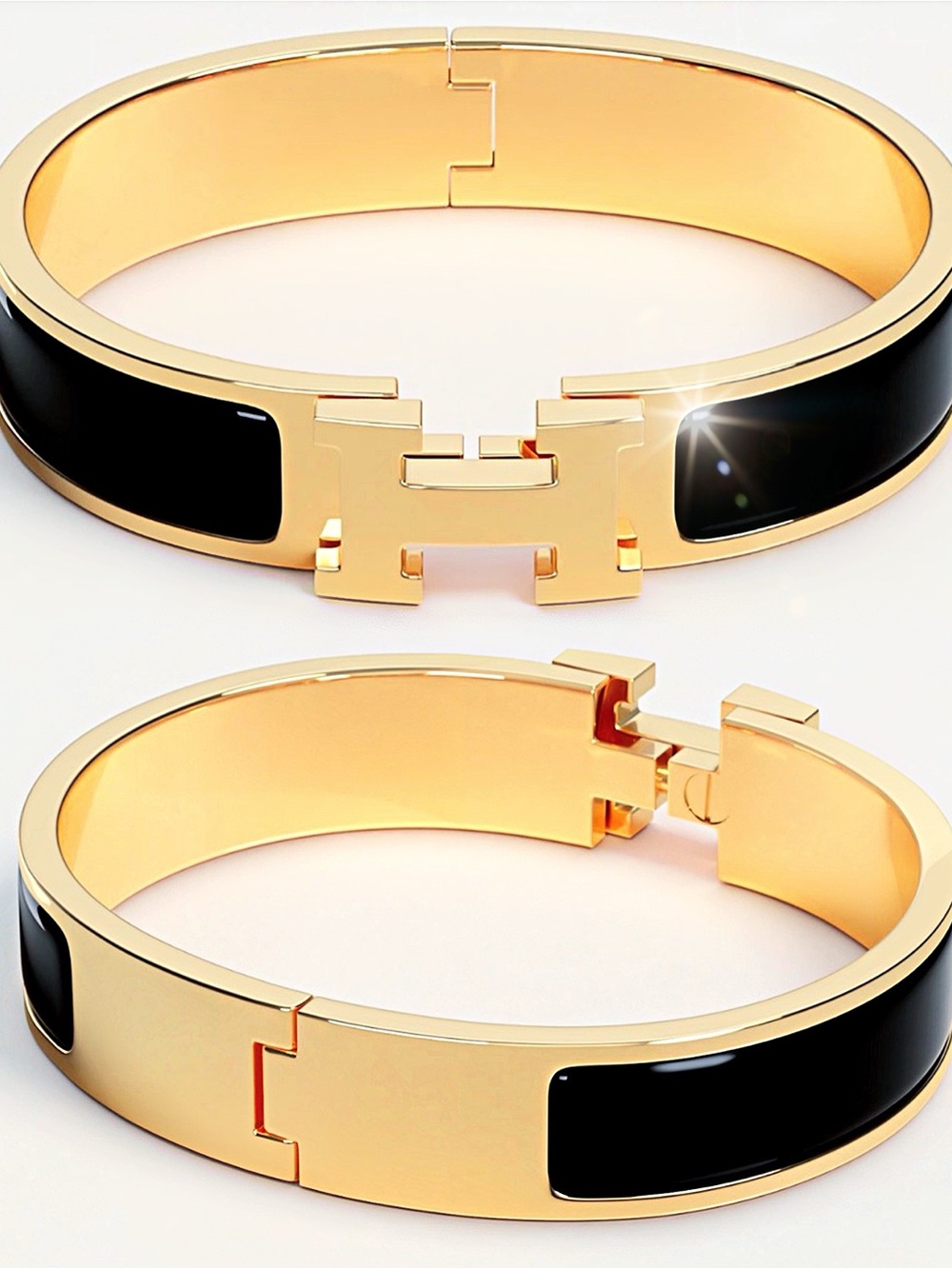 Preowned, Authentic Hermes Clic H bracelet